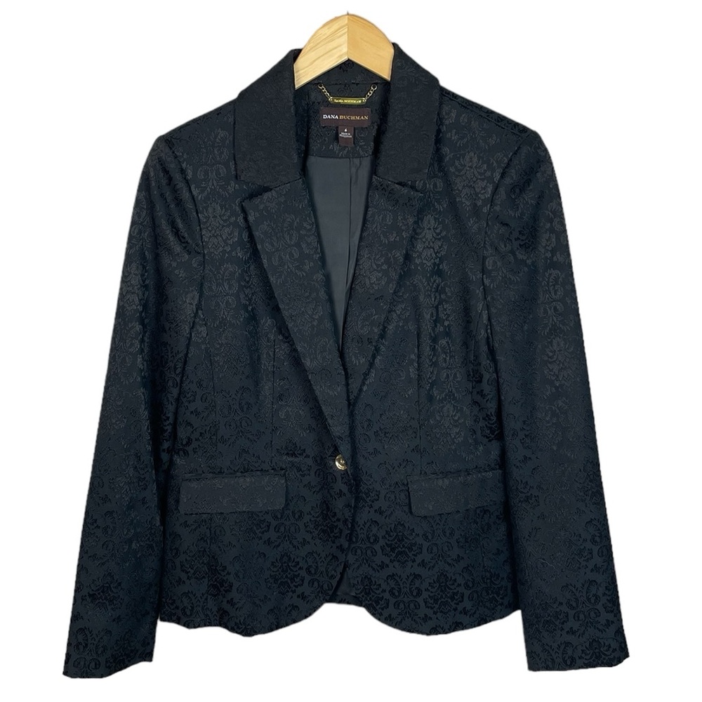 C12 Women’s Dana Buchman Career Business Floral Suit Blazer Jacket Sz 6